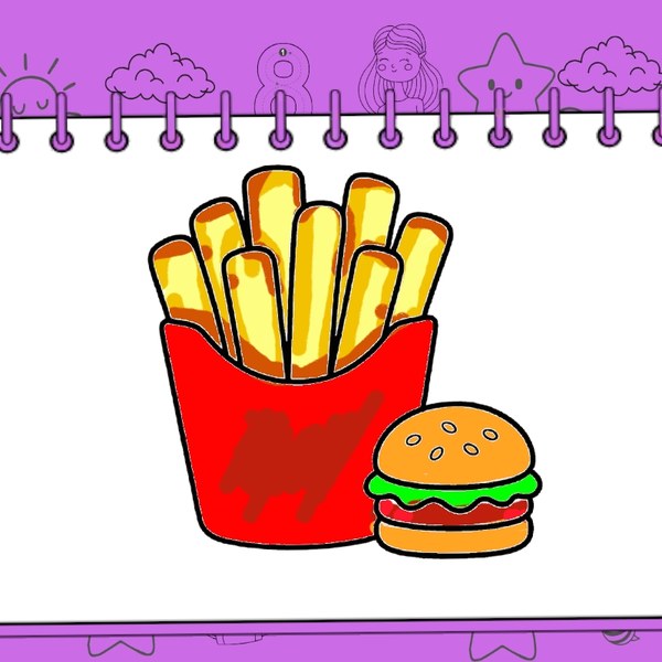 Elma boyama örneği